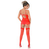 DARING Intimates Bustier Porte-Jarretelles Lace Cami Rouge